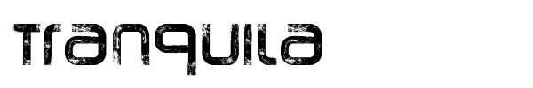 Tranquila font preview